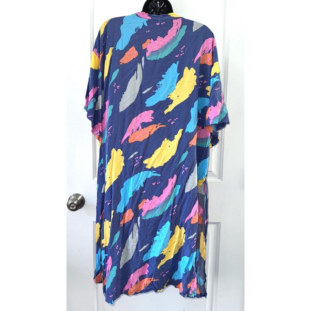 Sunshine & Rodeos Colorful Short sleeve duster shawl - Picture 3 of 5